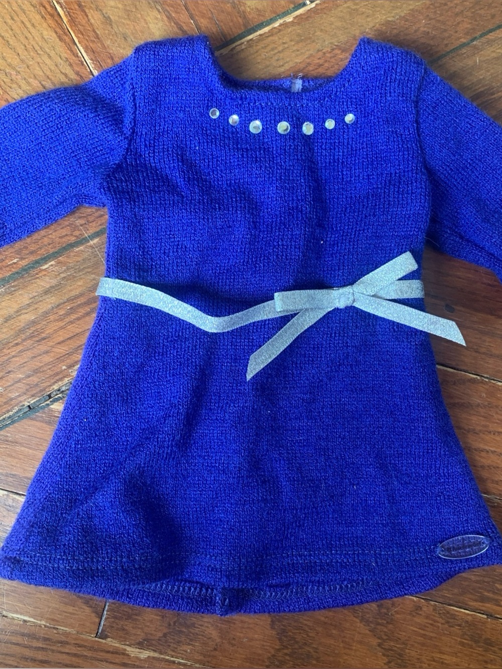 American Girl Blue Rhinestone Dress